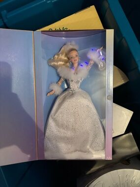 Barbie White Sparkle Holiday Gown Doll
